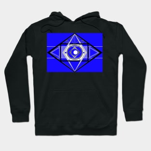 Short title blue and white Hoodie
